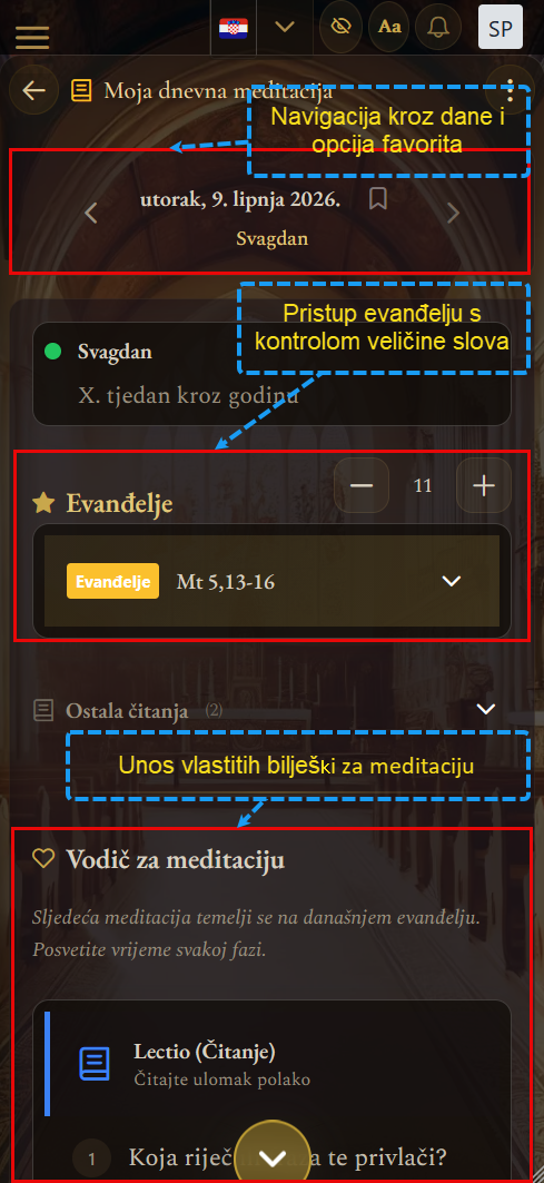 Meditacija dana (mobilni prikaz)