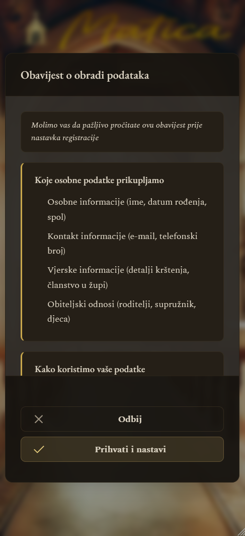 Uvjeti korištenja (mobilni prikaz)